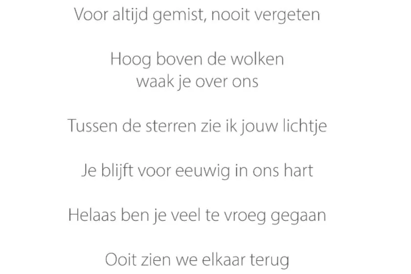gedenkteksten